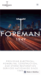 Mobile Screenshot of foremanelectric.com